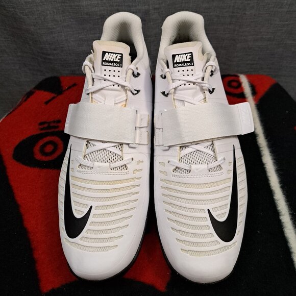%Size 13 Nike Romaleos 3 White/Black CrossFit Men Weightlifting Shoes A 25 main image 4